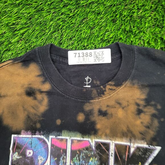 Pink-Floyd Bleach-Dyed Shirt Medium 19x26 Rainbow Prism Rock - Picture 9 of 12